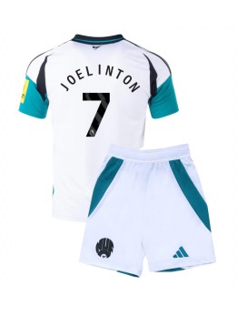 Newcastle United Joelinton #7 Ausweichtrikot für Kinder 2024-25 Kurzarm (+ Kurze Hosen)